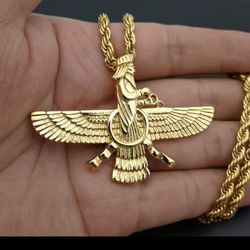 Farvahar Necklace Ahura Mazda Zoroasterianism