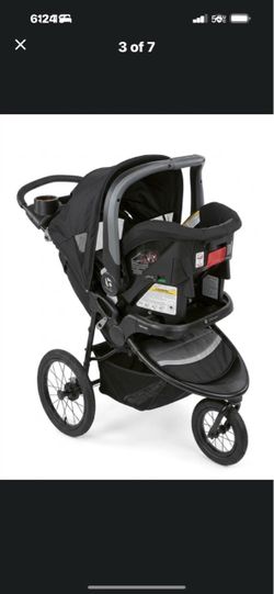 Baby trend back and grey color  stroller and car seat is missing the cover
