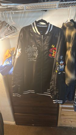 Screenshot Graphic Bomber Jacket All Black
