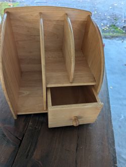 Solid Wood Desk Top  Organizer