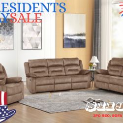 🇺🇸3 PC SOFA , LOVESEAT AND RECLINER CHAIR 🇺🇸