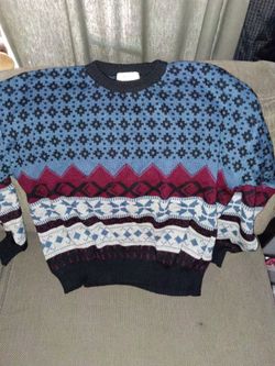 Really Nice made in Romania sweater throw back