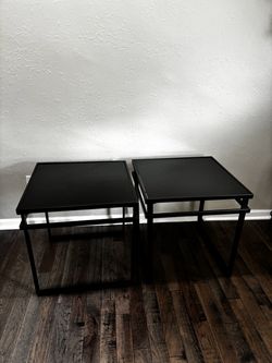 Black Side Tables — $50 Each or $75 for Both
