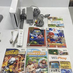 Nintendo Wii Console For Sale $150  OBO. Tested. Comes With 6 Games And Original Box. 