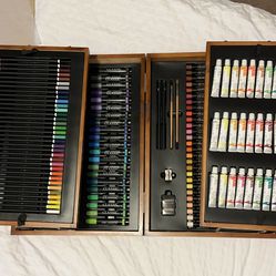 Art box - pastels, water color paints, markers, and colored pencils