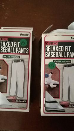 Franklin deluxe relaxed fit baseball pants. 2 pair.
