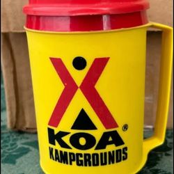 Vintage Aladdin Plastic KOA Kampgrounds  Mug