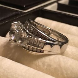 Diamonique and pure sterling silver