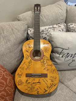 Autographed guitar Arrolladora Banda El Limon