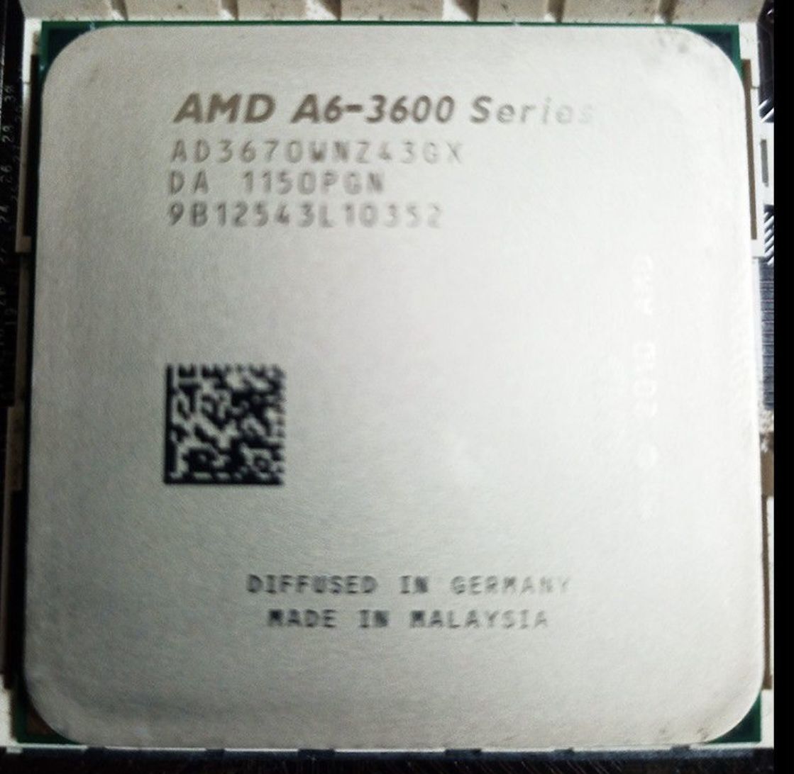 AMD A6-3670 APU Quad Core 2