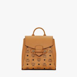 MCM ESSENTIAL BACKPACK IN VISETOS ORIGINAL COGNAC SMALL