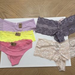 Victoria’s Secret 5 assorted new panties NWT Size XL