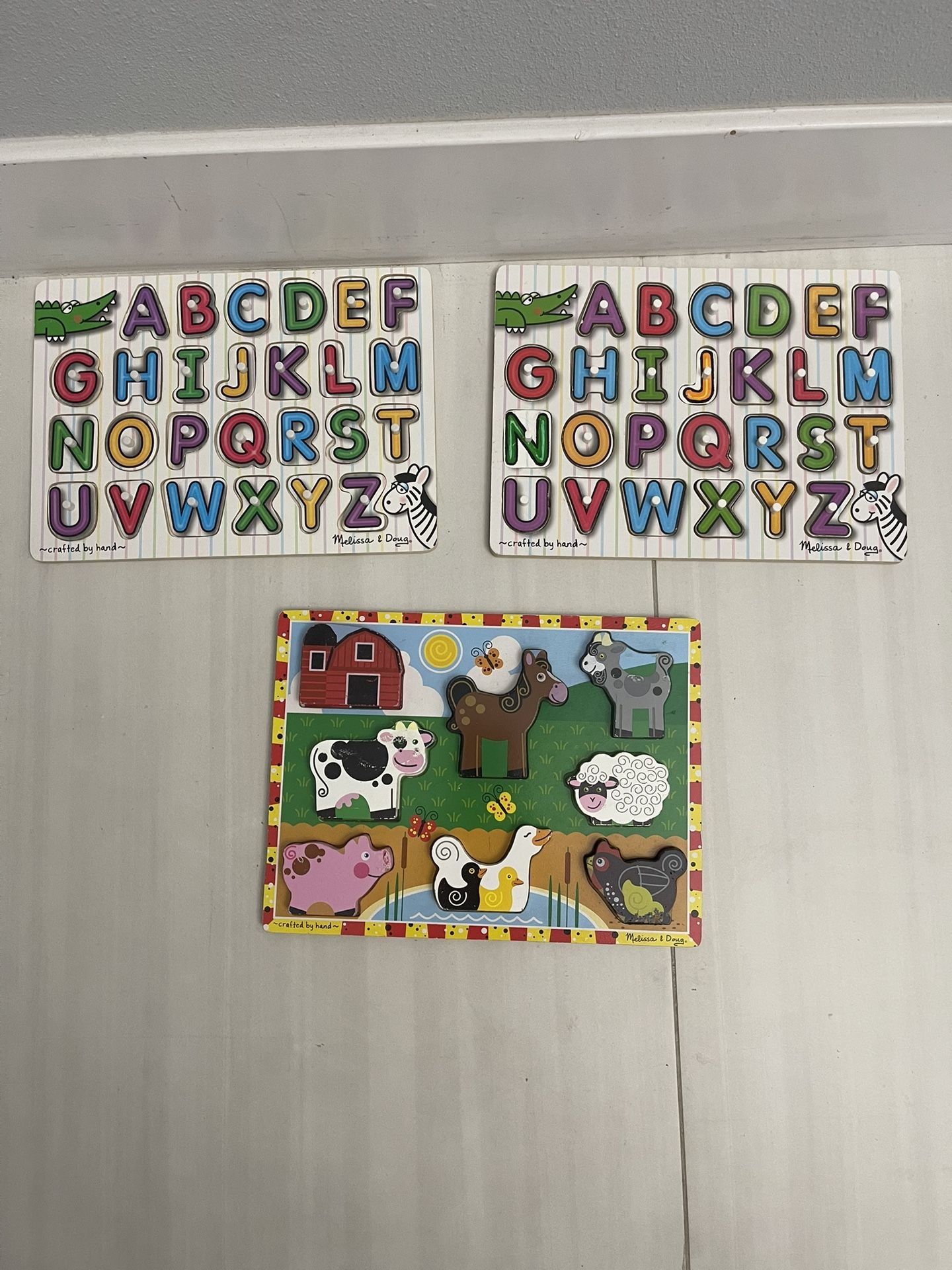 Bundle of 3 Complete Sets of Melissa And Doug Puzzle