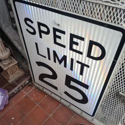 Big Speed Limit Sign