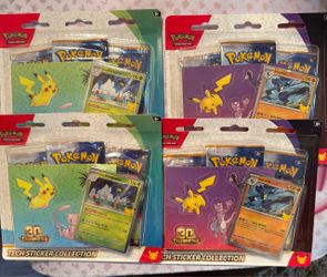 Pokemon 30th Celebration Tech Stickers