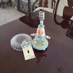 Vintage humpty dumpty lamp & lite Switch