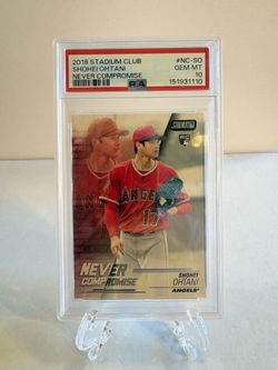 2018 Topps Stadium Club - Never Compromise Shohei Ohtani #NC-SO 🔥PSA 10🔥 (RC)