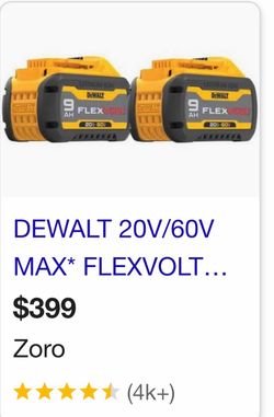 De WALT 9AP FLEX OLT. 20v/. 60max V