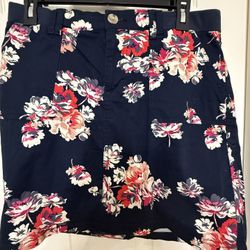 Mid Rise Skirt LEE Skort Floral  8M 