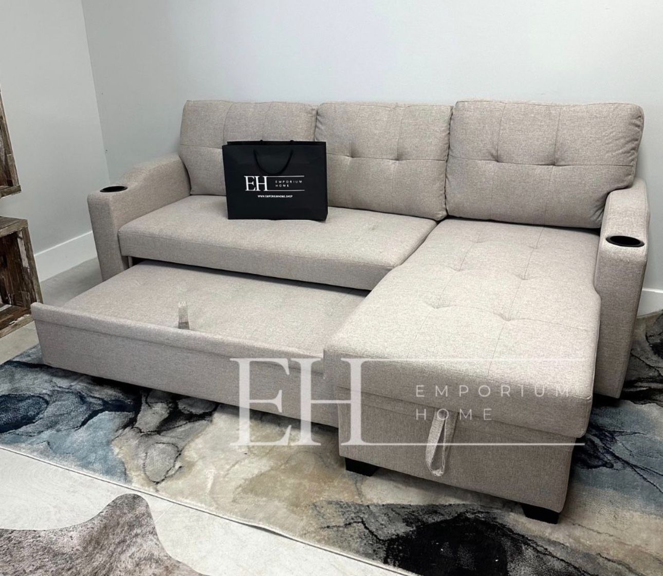Light Grey Sofa Sectional Sleeper