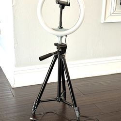 Tripod Stand With LED Ring Light