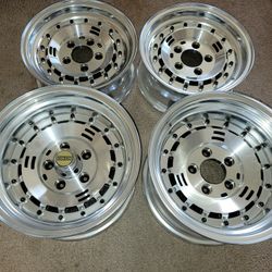 14x6 and 15x8.5 Riken Turbo rims 5x120.65