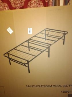 14" High Twin size platform bed. Does not include mattress.