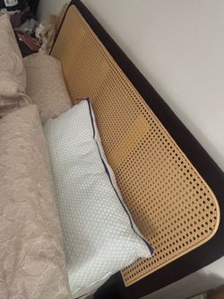 Bed frame and side shelves