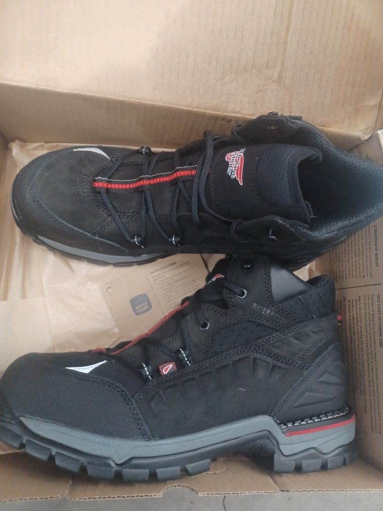 Red Wing Hiker, Black, Alum Toe, WP