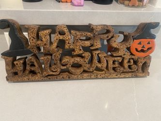 Happy Halloween Wood Sign
