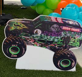 Grave Digger Wood Cutout Decoration