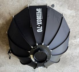 Soft box + Grid For Photo Flash Video Light