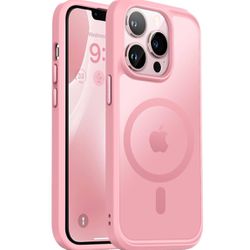  iPhone 13 Pro Phone Case, iPhone 13 Pro Magnetic Case [Compatible with Magsafe] Translucent Matte Shockproof Women Men Girl Protective Ca