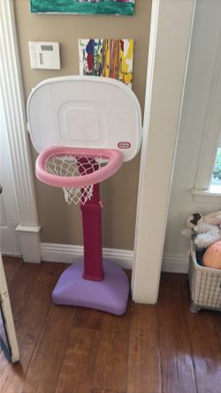 Kids bball hoop pink