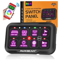 Auxbeam 8 Gang Switch Panel Bluetooth AR-800 RGB 