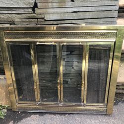 Brass Fireplace Shield/cover