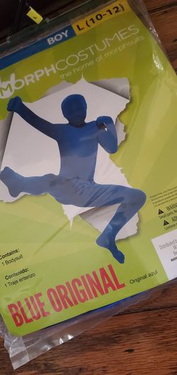Boys 10-12 blue man bodysuit