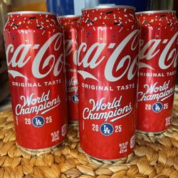 2025 Dodgers World Series Champion Coca-Cola Can 16 Oz 