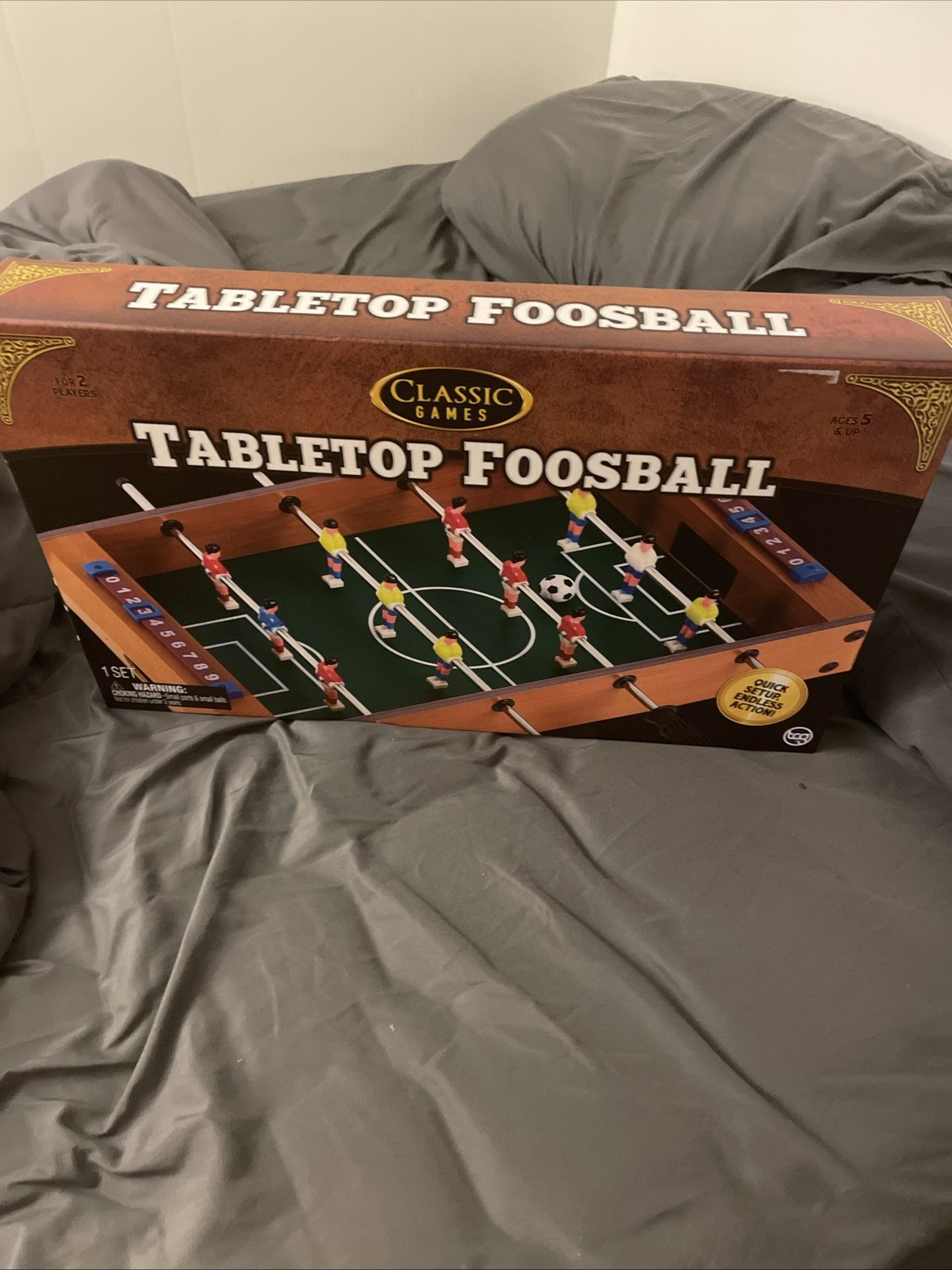 Brand New Table Top Foosball Table Fun For All Ages, Cash Only