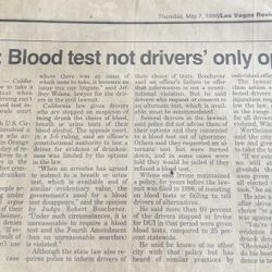 Thursday, May 7, 1998 • Page 9B Associated Press Court: Blood Test Not Drivers’ Only Option Make A Serious Offer