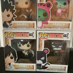 Fairytail Anime funko Pops (4) 