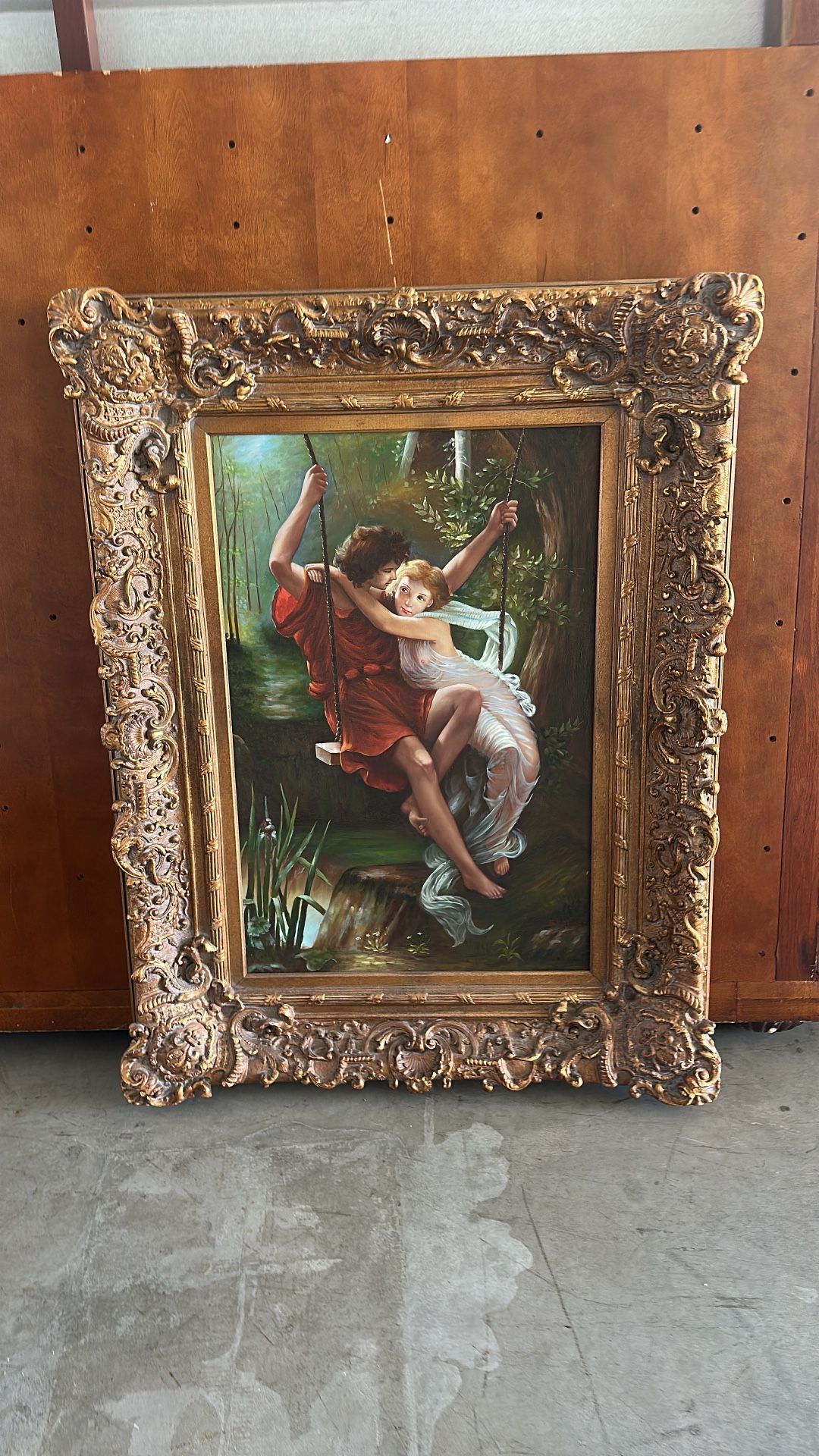 Oil Paining In Beautiful Ornate Frame