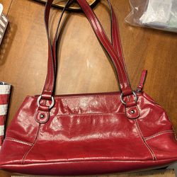 Giani Bernini red leather bag  Red leather bag, Red leather, Bags