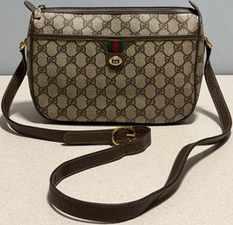 Gucci Vintage GG Supreme Canvas Sherry Line Shoulder Bag