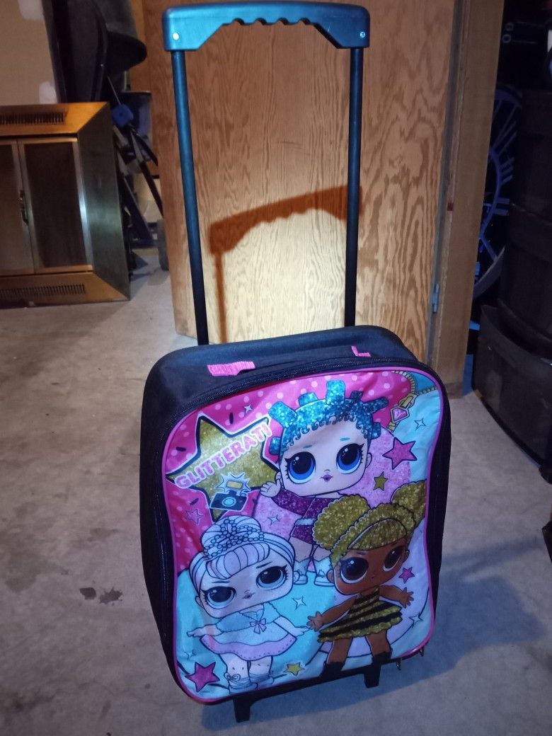 Girls Kids Backpack/Rolling Case