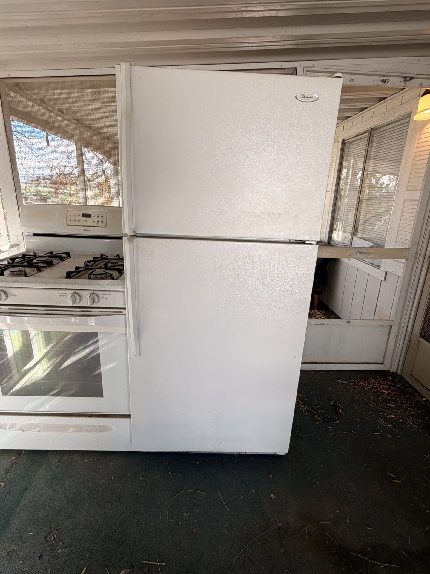 Gas Stove and Refrigerator 