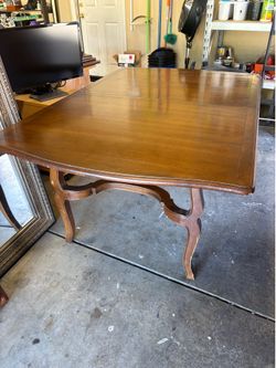 Wooden dining table