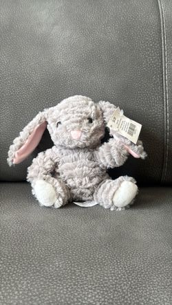 New With Tags Hobby Lobby Gray Plush Bunny Stuffed Animal