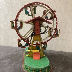 Antique Toy Tin Ferris Wheel 