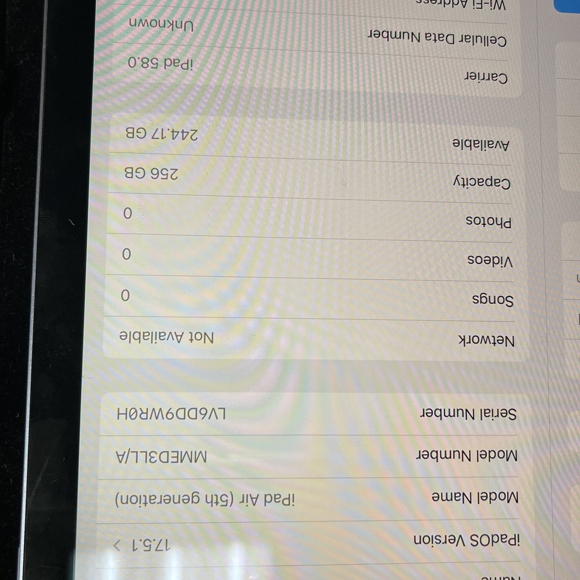 IPAD AIR 5th GEN 256GB